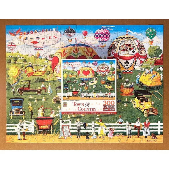 Flights of Fancy 300 EZ-Grip Pieces Masterpieces Jigsaw Puzzle Complete w/Poster - Picture 3 of 7